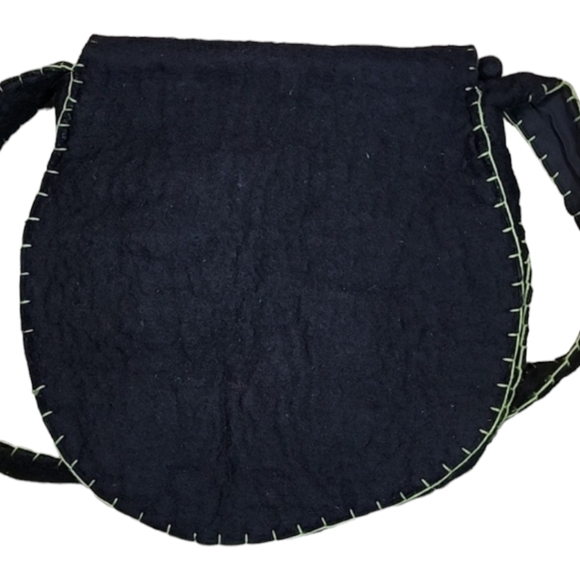 Rising tide artsy wool crossbody bag - Picture 5 of 6